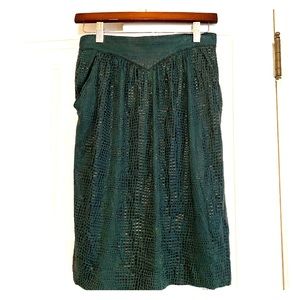 Faux alligator skirt